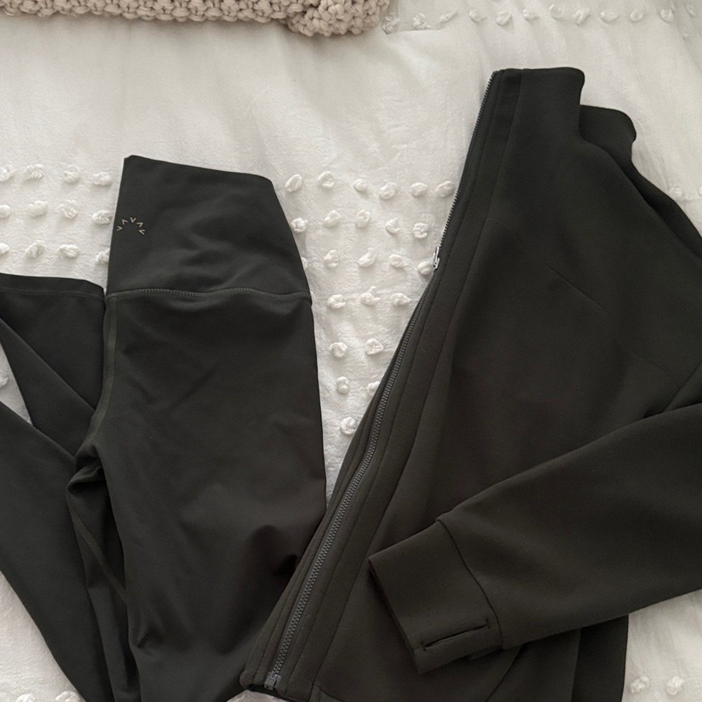Varley Dark Green Activewear Set